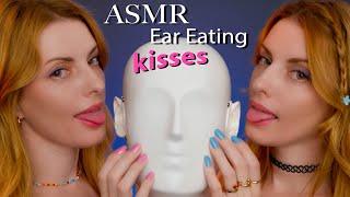 ASMR TWIN Ear Eating, Gentle Kisses for Max Tingles