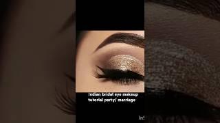 #shorts indian bridal eye makeup tutorial party/ marriage! #ytshorts