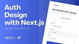 Authentication UI with Next.js - Frontend