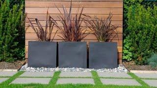 Modern Garden Design Examples - Planters As Accent