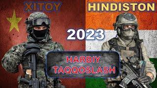 Xitoy va Hindiston harbiy taqqoslash || Hindiston va Xitoy harbiy solishtirish || 2023