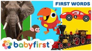 Toddler Learning Video w Color Crew & Larry | Vehicles | Animals & Musical Instruments | Baby First