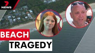 Teenage girl Charlize Zmuda killed in shark attack off Bribie Island, Queensland | 7NEWS