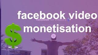 Facebook video MonetizationSignup | Facebook for Creator