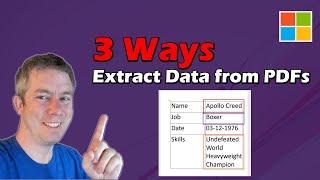 3 Ways to Extract Data from PDFs with Microsoft - ChatGPT, AI Builder, Syntex