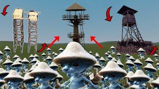 Smurf Cat VS Tower Garry's Mod #gmod