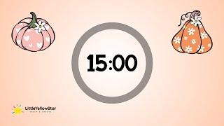 Fall Timer For Kids - 15 Minutes Countdown Timer For Kids With Lofi Music | Lofi Classroom Timer