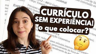 CURRÍCULO PRIMEIRO EMPREGO: O QUE COLOCAR QUANDO VOCÊ AINDA NÃO TEM EXPERIÊNCIA?