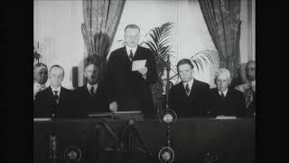 President Herbert Hoover and Senator William Borah Kellogg Briand Act