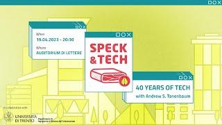 Speck&Tech 52 "40 Years of Tech" - with Andrew S. Tanenbaum