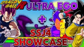 ULTRA EGO + SUPER SAIYAN 4 SHOWCASE IN DBR (ft. @DBRMajinChame )