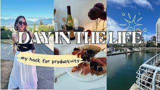 DAY IN THE LIFE | my hack for productivity, our nightly routine, work/life balance