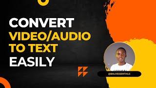 How to convert Video or audio to text online FREE | Transcribe Video or Audio to text | Whisper Ai