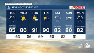 WMAR-2 News Dylan Robichaud Monday Night weather