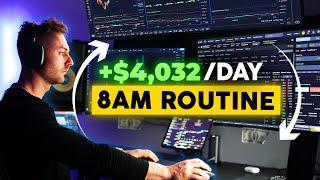 My Daily Trading Routine to make $4,032/Day [Live Results]