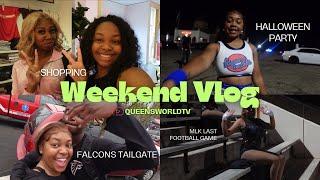 Weekend Vlog (Shopping, Halloween Party, Falcons Tailgate…) | Queen’s World TV