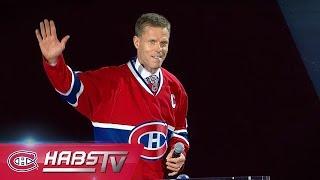 Saku Koivu honored pregame at the Bell Centre