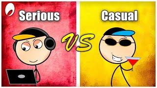 Serious Gamers vs Casual Gamers