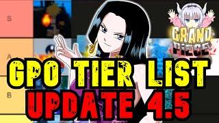 [UPDATE 4.5] OFFICIAL GPO DEVIL FRUIT TIER LIST | Grand Piece Online