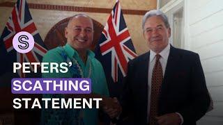 Peters issues scathing statement, claims Cook Islands failed to consult on China deal | Stuff.co.nz