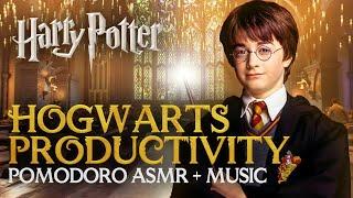 Harry Potter STUDY SESSION: STAY FOCUSED Pomodoro + ASMR + Music | Hogwarts Timer & Productivity