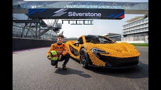 Lando Norris Takes on Silverstone Circuit in a Life-Size LEGO Technic McLaren P1 (Part 1)