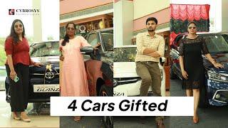 Cybrosys Gift 2022 | Presenting 4 Brand New Toyota Glanza For Our Employees | Cybro Gift 2022