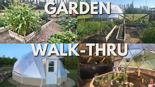 Our Zone 3 Canadian Garden | 4 Season Geodesic Dome Raised Bed Build