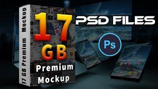 17 GB  Mockup Files Download In PSD Files |English| |Photoshop Tutorial|