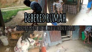 BEBERES RUMAH | menyapu dan refill barang kebutuhan rumah | bunaa shareen