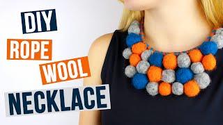 DIY Rope Wool Necklace