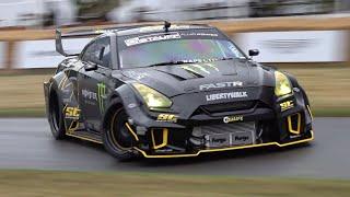 Liberty Walk Nissan GT-R R35 V8 - INSANE Drifts, Flames & SOUNDS!