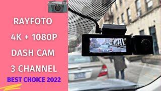 Rayfoto 4K + 1080P Dash Cam 3 Channel Review | Top Dash Cam