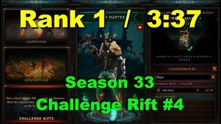 Diablo 3 Challenge Rift 386 NA - Rank 1 - 3:37 [Season 33]