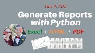 How to generate Reports with Python automatically - 4: PDF directly