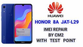 Honor 8A  JAT L29 IMEI REPAIR BY CM2 Dongle with Test point frp remove and hard reset ,unlock