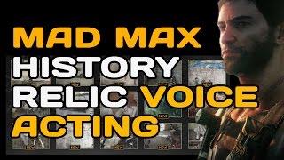 Mad Max History Relic Voice Acting | All Historic Relic Voiced Lines | Bren Foster