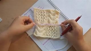 AlinaVjazet. Кардиган спицами. Подробный МК. Часть 1. Спинка