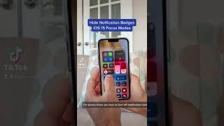 Hide App Notification Badges in #iOS15 #tailormadetech #ios15features #ios15homescreen #ios15focus