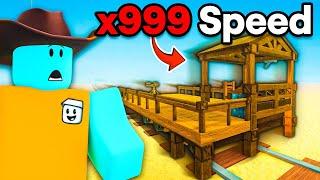 Using the NEW FASTEST Wooden Train in Dead Rails (UPDATE)