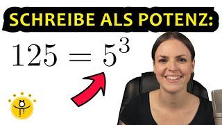 Schreibe als POTENZ mit möglichst einfacher Basis – Zahl als Potenz schreiben, Beispiele