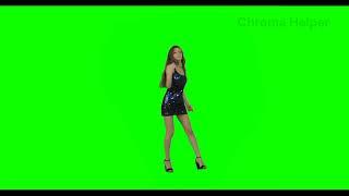 Girl Dancing in black dress green screen, green screen girl download #dance #greenscreen #lady #girl