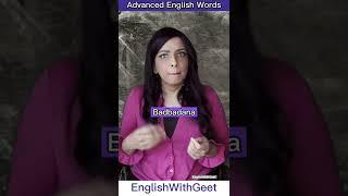 Advanced English Words  English With Geet #ashortaday #shorts #creatingforindia #hinditoenglish