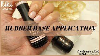 KIKI LONDON RUBBER BASE COAT APPLICATION ON NATURAL NAILS | 2 WAYS TO USE RUBBER BASE COAT!