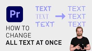 How to change all text at once