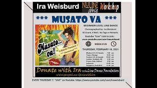 MUSATO VA Line Dance Demo & Tutorial   Choreographer: Ira Weisburd