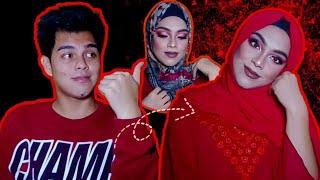 Boy to Girl Makeup Transformation HIJAB PART 3 (LADY IN RED) | Fhido G.