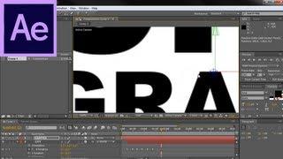 After Effects Tutorial: Kinetic Typography (Swinging, Drop Down, Y Rotation) -HD-