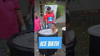 My First Ice Bath  #icebath #malayalam #shortsviral #shorts #adventure #vlog