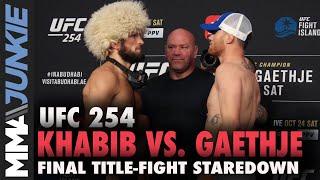 Khabib Nurmagomedov vs. Justin Gaethje final faceoff | UFC 254 staredown